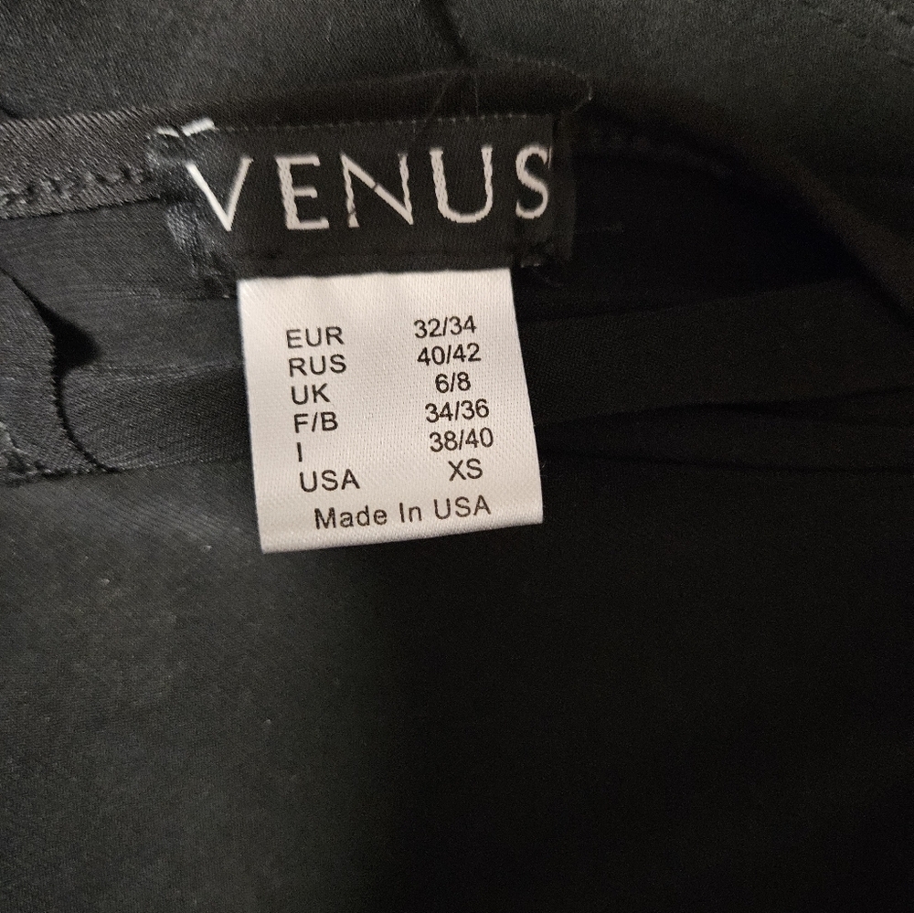 VENUSBlack Draped Asymmetrical Cowl Neck Top - Picture 13 of 13